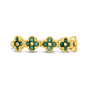 Emerald Flower/Clover Ring