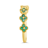 Emerald Flower/Clover Ring