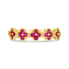 Ruby Flower/Clover Ring
