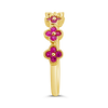Ruby Flower/Clover Ring