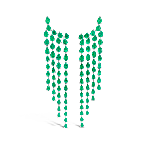 Emerald Cascade Earrings