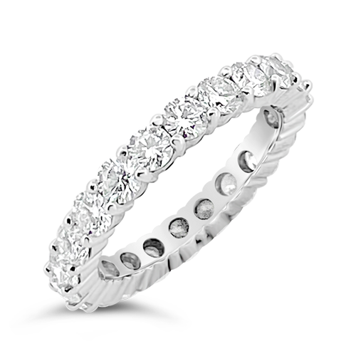 Round Diamond Eternity Band