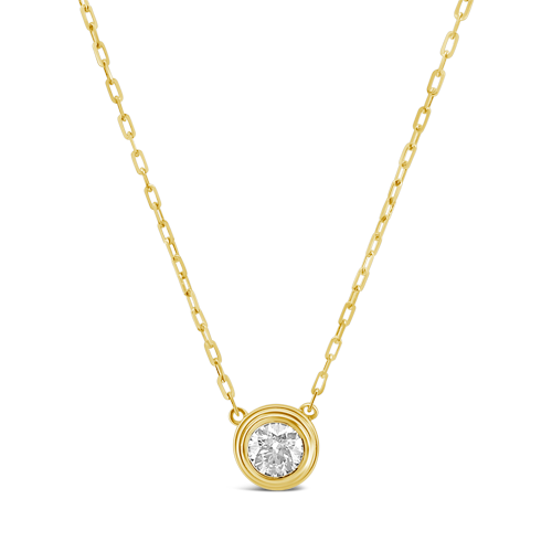 Double Bezel Diamond Pendant