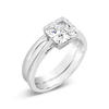 Radiant cut Diamond Wedding Ring Set