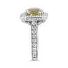 Yellow Beryl & Diamond Ring