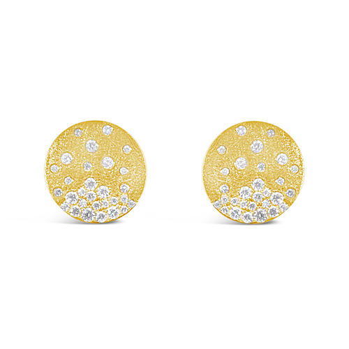 Diamond Confetti Disc Earrings