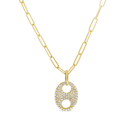 Diamond Mariner Link Pendant