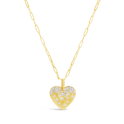 Diamond Confetti Heart Pendant