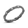Blackened Gold Diamond Freeform Band Ring