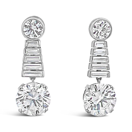 Diamond Dangle Earrings