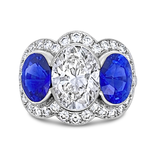 Sapphire & Diamond Ring