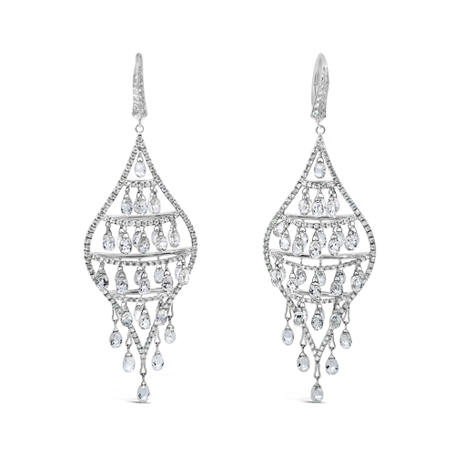 Diamond Dangle Earrings