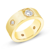 Gold & Diamond Band Ring