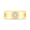 Gold & Diamond Band Ring