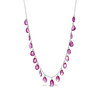 Pink Briolette Sapphire Necklace