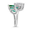 Mint Tourmaline & Diamond Ring