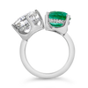 Mint Tourmaline & Diamond Ring
