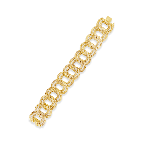 Double Link Gold Estate Bracelet