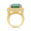 Peridot & Diamond Ring