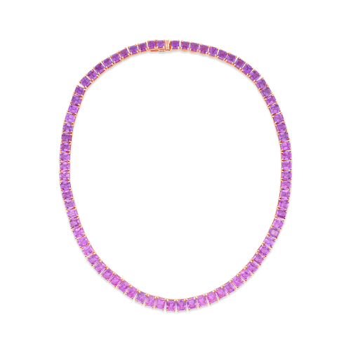 Pink Sapphire Necklace