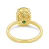 Oval Fancy Intense Yellow Diamond Ring