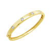 Gold & Diamond Bangle Bracelet