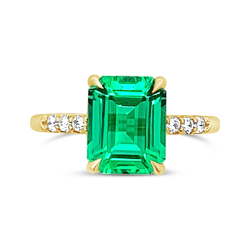 Emerald & Diamond Ring