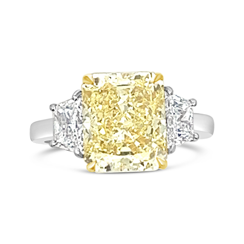 Yellow & White Diamond Ring