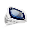 Kashmir Sapphire & Diamond Ring