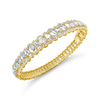 Oval Diamond Bangle Bracelet