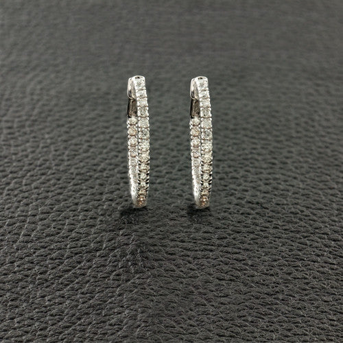 Diamond Hoop Earrings