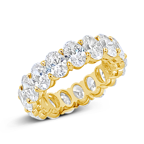Oval Diamond Eternity Band