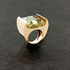 Emerald cut Green Beryl Ring