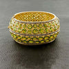 Peridot and Iolite Bangle Bracelet
